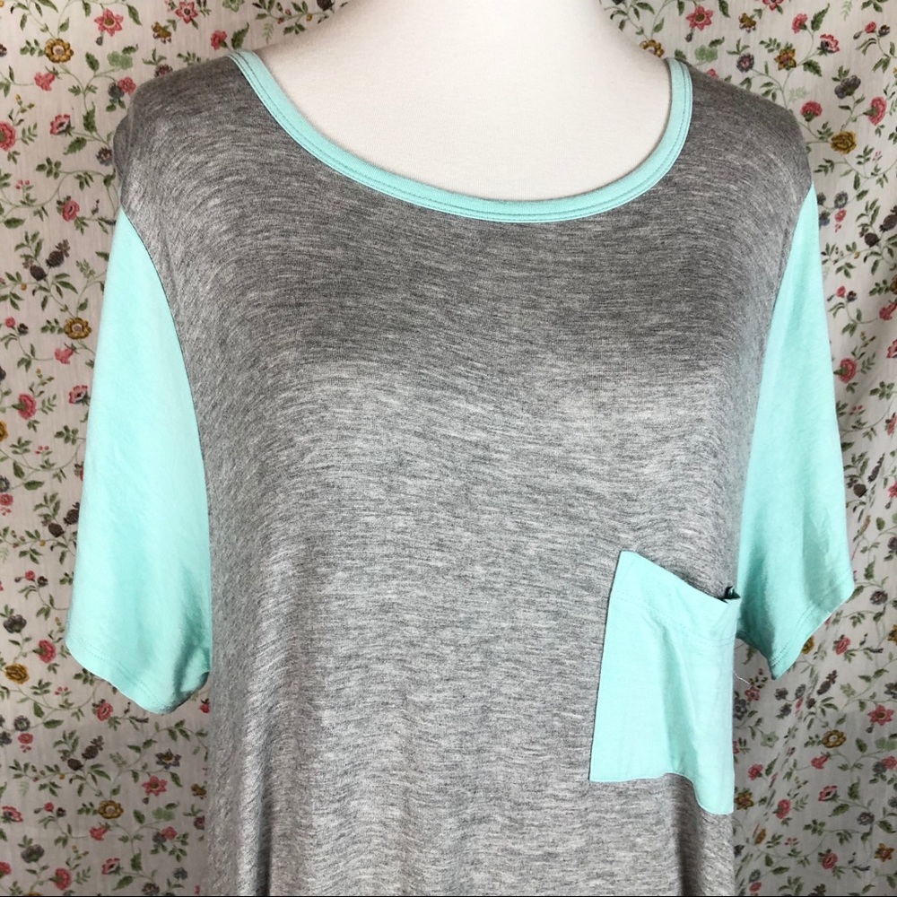 FINAL $10 SALE Lularoe Carly Tee Shirt Dress 2XL - Picture 4 of 6